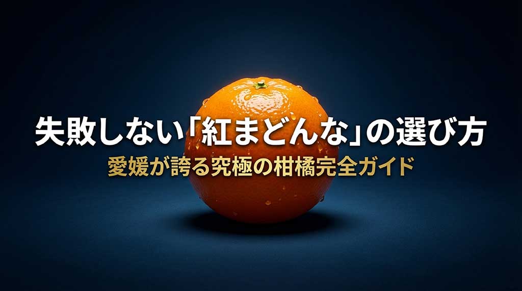 愛媛の高級柑橘「紅まどんな」の失敗しない選び方を解説するガイドの表紙