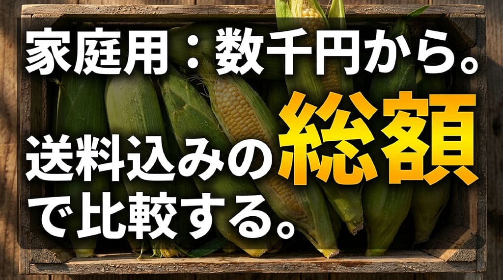 甘太郎の家庭用セットは数千円から購入でき、送料を含めた支払総額で比較することが大切