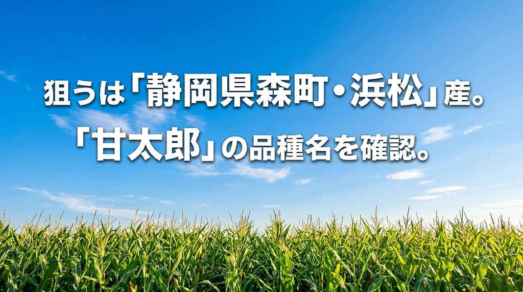 甘太郎を選ぶときは静岡県森町や浜松周辺の産地と、商品ページの品種名を確認する