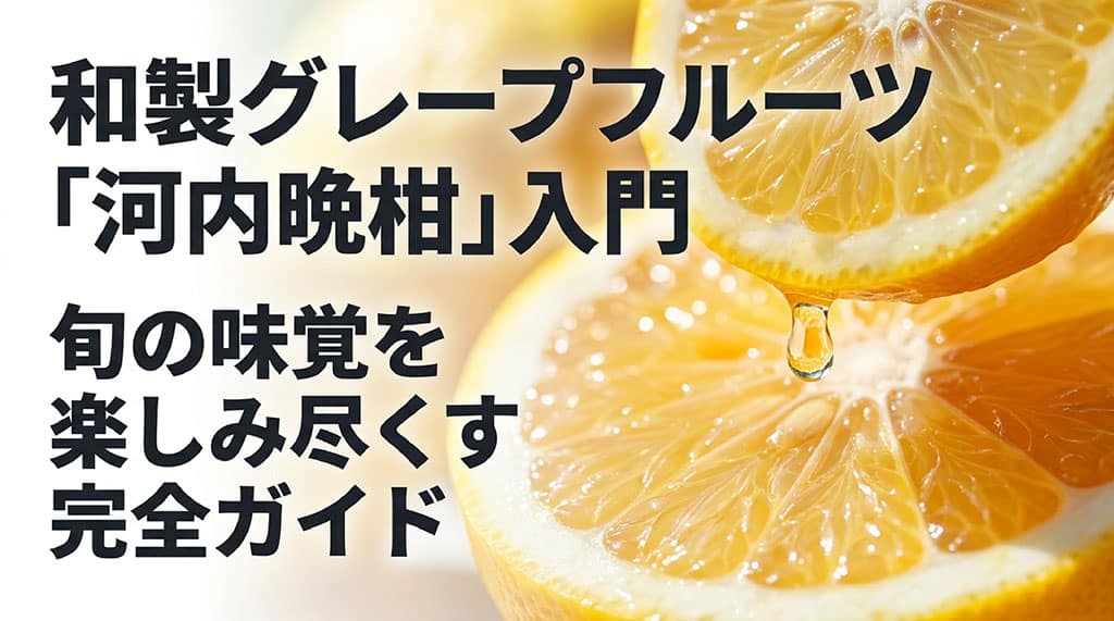 和製グレープフルーツ「河内晩柑」入門 旬の味覚を楽しみ尽くす完全ガイド