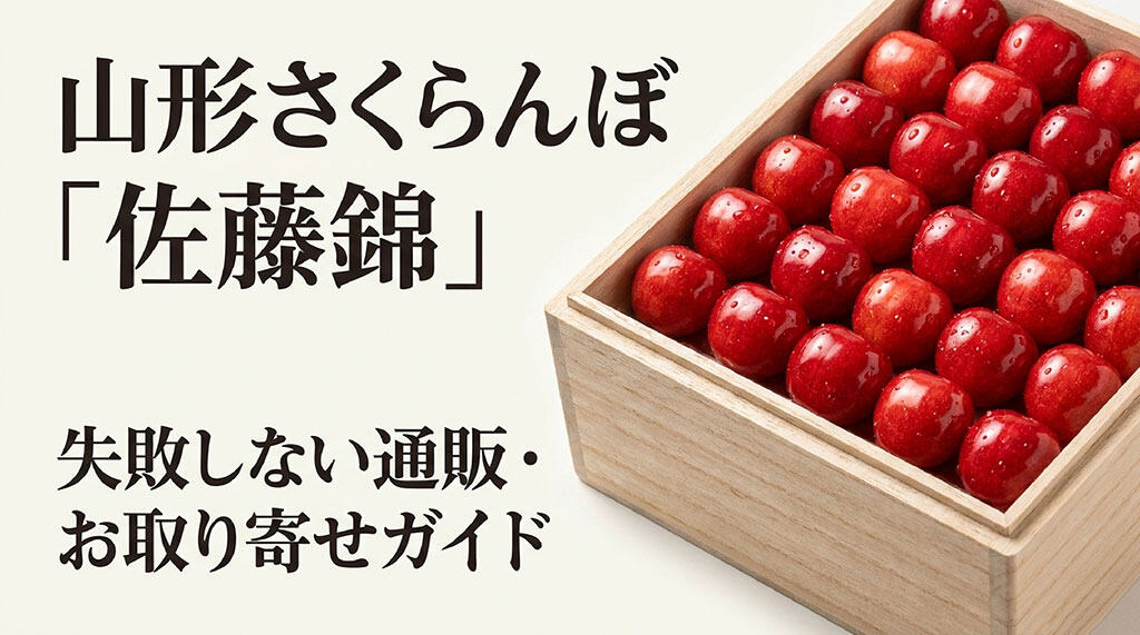 山形さくらんぼ佐藤錦の失敗しない通販・お取り寄せガイドのアイキャッチ画像