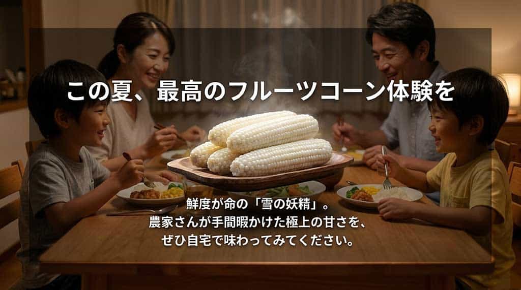 農家が手間暇かけて育てた極上の甘さを持つ雪の妖精の魅力を締めくくる画像
