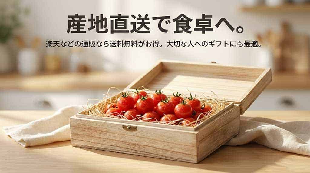 産地直送で楽天などの通販サイトでは送料無料で購入でき、ギフトにも最適なトマランタンの案内