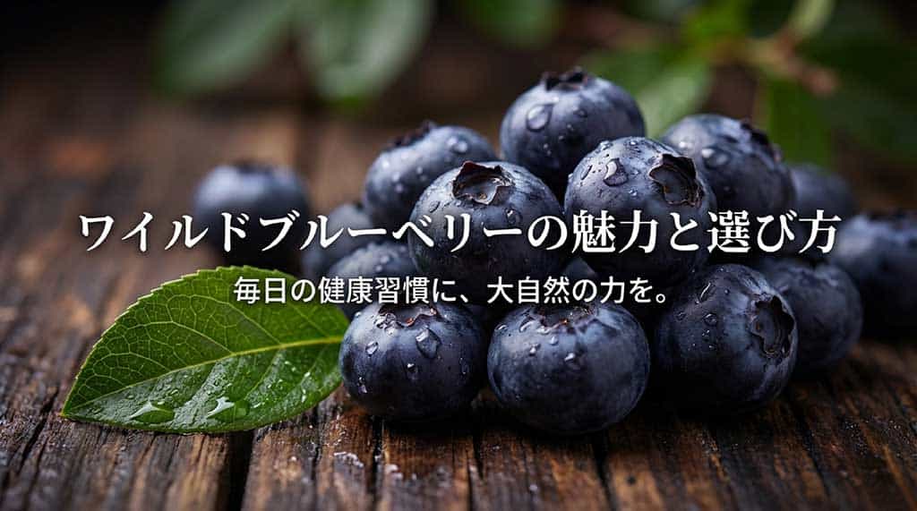 ワイルドブルーベリーの魅力と選び方を解説するガイドの表紙画像